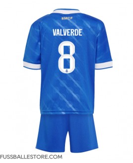 Günstige Real Madrid Federico Valverde #8 3rd trikot Kinder 2025-26 Kurzarm (+ Kurze Hosen)